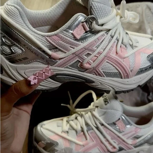 ASICS Dynamic Pink and Silver Sneakers Asics Gel-1130 Pink / Metallic Silver ????????: Pink  main image 2